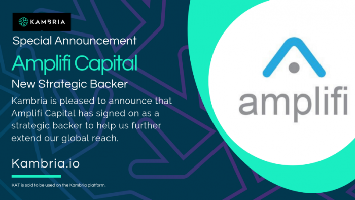 Strategic Backer Announcement: Amplifi Capital Kambria and Amplifi Capital