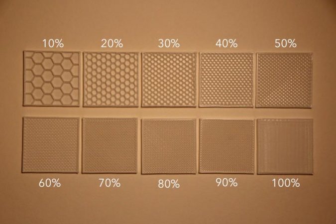 Image of various infill methods