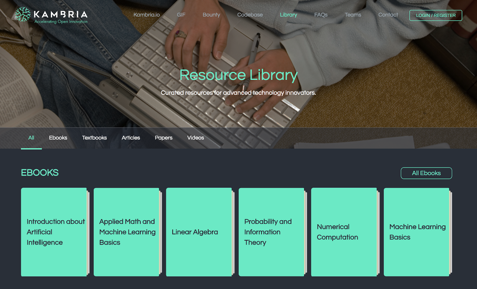 Kambria Resource Library on Kambria Platform
