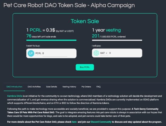 join in the journey of Social Impact Investing by purchasing DAO LP Tokens 